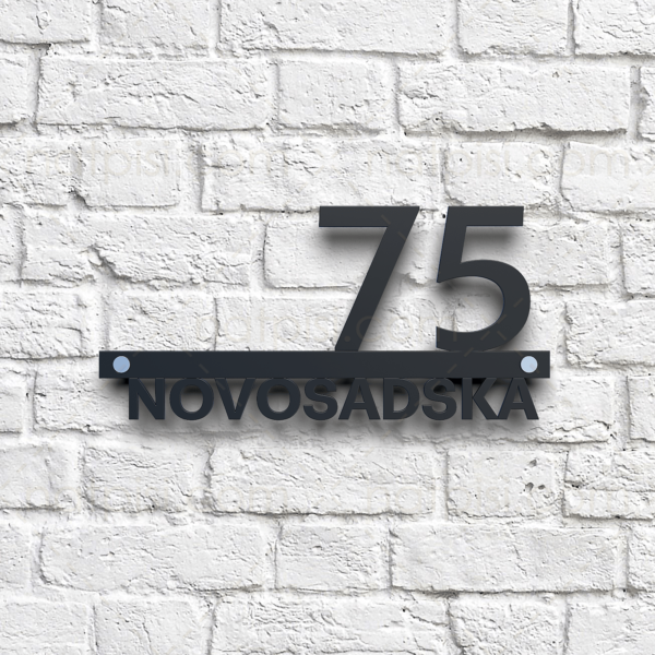 Broj za kuću sa nazivom ulice standard