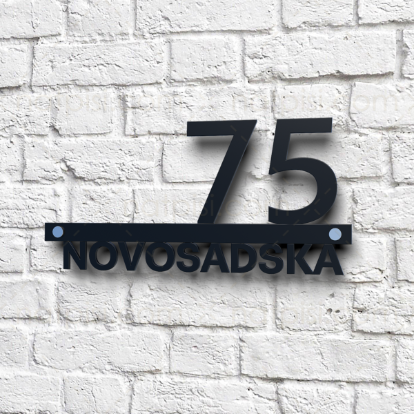 Broj za kuću sa nazivom ulice standard